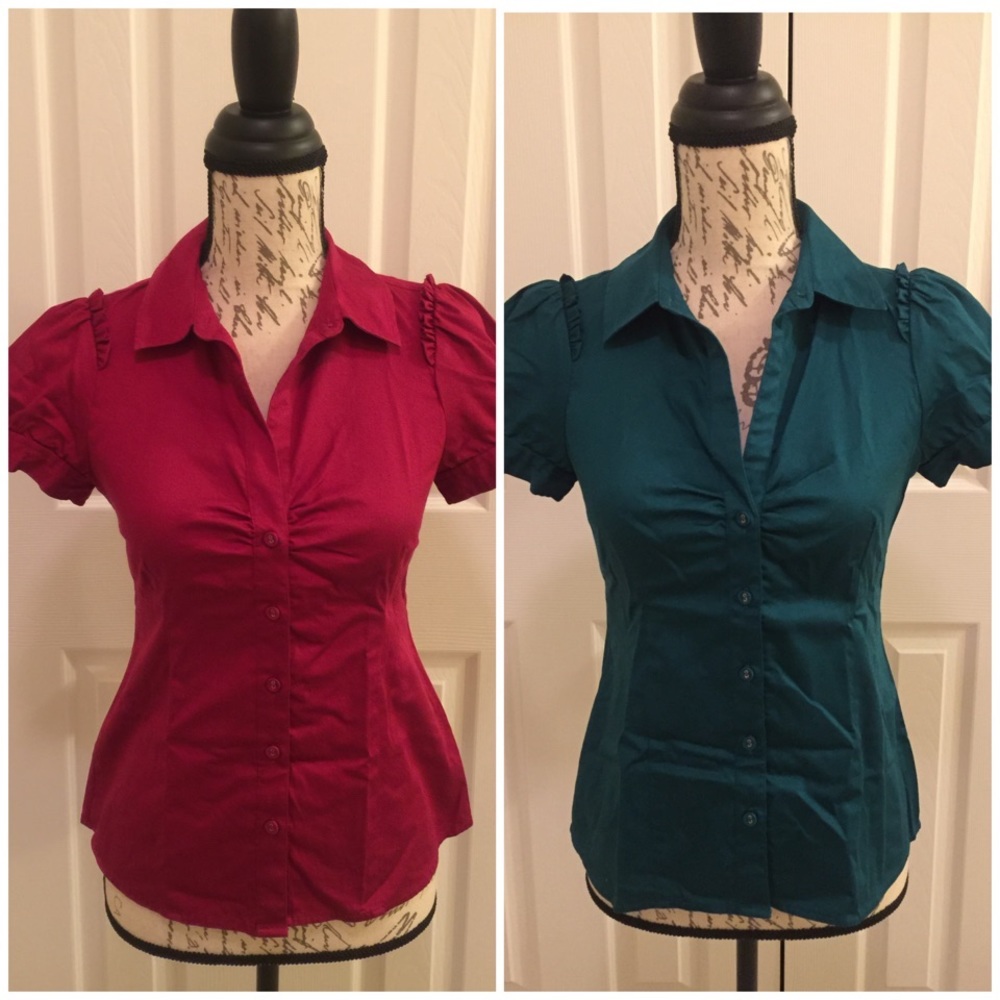 Br Short Sleeve Button Down Shirt Bundle, Size Ps - image 1